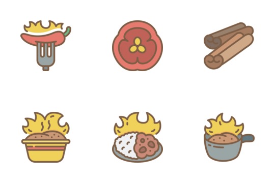 Spicy Food Icons