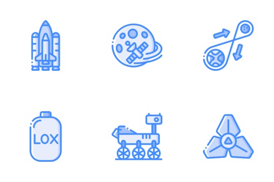 Space Technology Icons