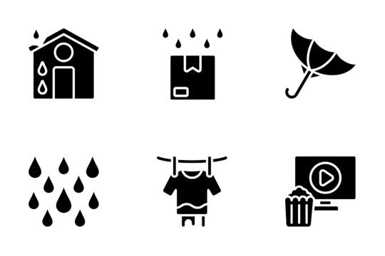 Rainy Days Icons