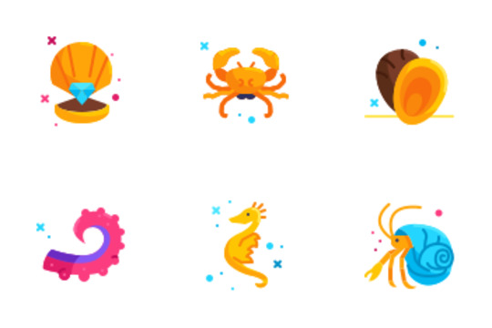 Sea Creatures Icons