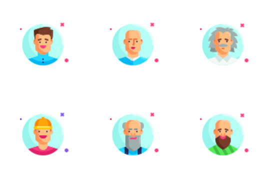 Men Avatars Icons