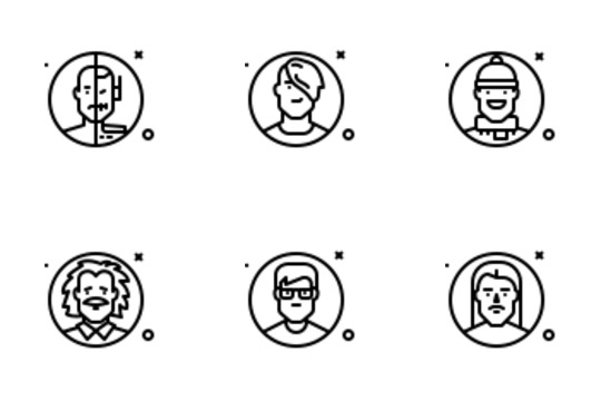 Men Avatars Icons