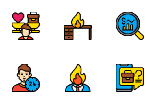 Workaholic Icons