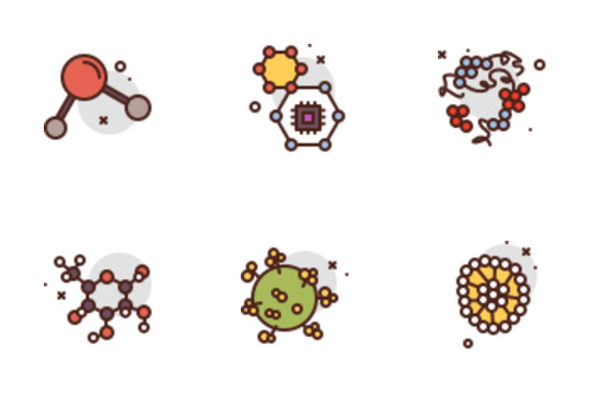 Nanotechnology Icons